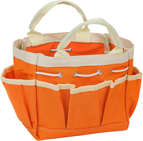 Garden Tool Bag 7.5" x 4" x 5" Large Oxford Waterproof with Pockets Garden Tote Bag Gardening Plant Tool Organizer Storage Carrier Store for Outdo...
