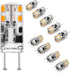 Dimmable G8 LED Light Bulbs 3W Equivalent 20W 25W Halogen 2700K Warm White 300lm AC120V T4 JCD Type Bi-Pin G8 Base for Under Cabinet Counter Puck ...