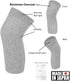 Elastic Cotton Knee Warmers, Knee Sleeves for Men and Women - Circulation Support and Joint Pain Relief, Arthritis Aid, One Pair, Made in Japan...