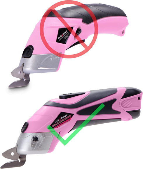 Paper and Fabric Replacement Blade for Pink Power HG2043 3.6V Lithium Ion Pink Cordless Electric Scissors (PPO Blade : 2 Pack)...