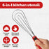 Tongs for Cooking Multipurpose 6-in-1, Kitchen Utensils, Whisks for Cooking, Egg Beater Mixer, Salad Tongs for Serving Grill Bbq Steel...