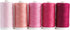 Connecting Threads 100% Cotton Thread Sets - 1200 Yard Spools (Set of 5 - Rosy Glow)...