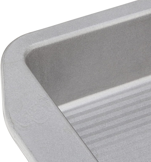 USA Pan 1120BW-3-ABC-1 American Bakeware Classics 8-Inch Square Cake and Brownie Pan, Aluminized Steel...