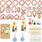 MEMOVAN Polymer Clay Cutter Set 24 Shapes Clay Earring Cutters with Earring Tool Accessories for for Polymer Clay Earring Jewelry Making Supplies...
