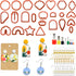 MEMOVAN Polymer Clay Cutter Set 24 Shapes Clay Earring Cutters with Earring Tool Accessories for for Polymer Clay Earring Jewelry Making Supplies...