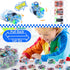 45 Pieces Mini Pull Back Cars for Kids Racing Vehicles Toys Bulk with Storage Box Party Favor Supplies Classroom Prizes Treasure Box Toy Easter Fi...