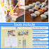SKRYUIE Paint by Numbers Frogs for Adults, Acrylic Oil Painting by Numbers Kits Suits for Beginner with Paintbrushes Brushes Paintwork Art Crafts ...