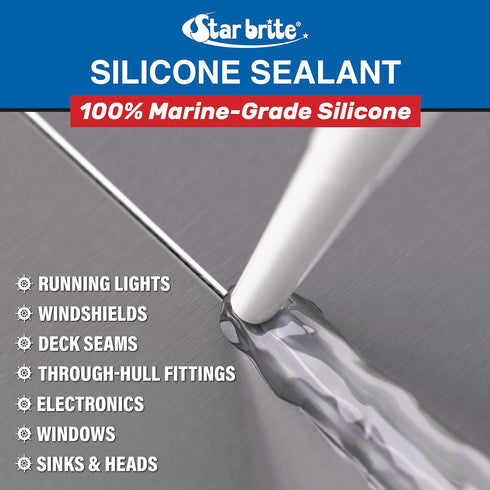 STAR BRITE Silicone Sealant Black 2.8 OZ. (082103)...
