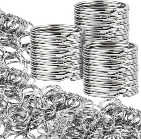 MAQIHAN 100pcs Key Ring - Metal Key Chain Ring for Keychain of Home Car School Office DIY Crafts Dog Ring and Other Keys Attachment 1 Inch....