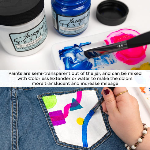 Jacquard Textile Paint 8 Oz Black...