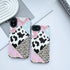 Compatible for iPhone 13 Case, Trendy Leather Animal Leopard with Cute Cow Milk Spot Pattern Design, Shockproof Slim Soft TPU Full Camera Lens Pro...