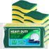 AIDEA Heavy Duty Scrub Sponge-12 Count, Kitchen Dish Sponge, Stink-Free Cleaning Sponge, Effortless Cleaning Eco Scrub Pads for Dishes,Pots,Pans A...