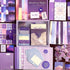 LCLAIDYDY 348 PCS Aesthetic Scrapbook Kit,Scrapbooking Supplies Kit, Junk Journal Supplies Kit with A6 Grid Notebook,Bullet Junk Journals Kit?DIY ...