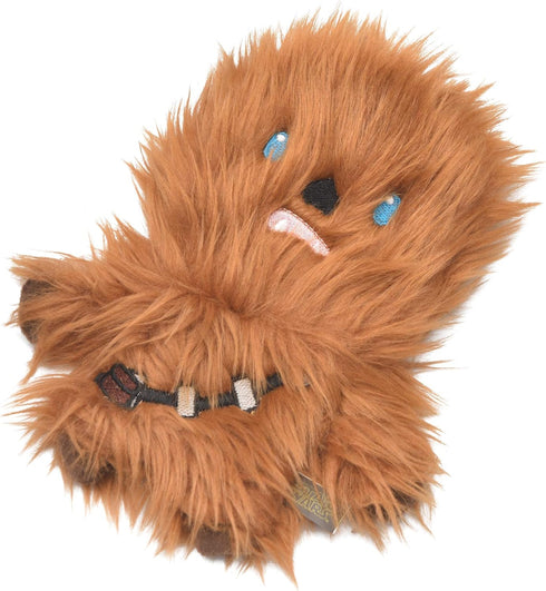Star Wars for Pets Plush Chewbacca Flattie Dog Toy | Soft Star Wars Toys for Dogs, Brown, Large - 9" | Cute Dog Toy, Squeaky Dog Chew Toy for Pets...