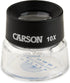 Carson LumiLoupe 10x Power Pre-Focused Stand Magnifier With Dual Lens and Snap-On Reticle (LL-20)...