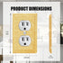 Gaocai 3 Pcs Silver Shiny Golden Rhinestones Light Switch Cover Plate Outlet Covers Durable Silver Rhinestone Wall Plate Cover Decorative Switch P...