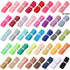 WILLBOND 40 Yards Fold over Elastic Solid Color Trim Elastic 40 Colors Ribbon Sewing Stretch Ribbon Band for Hair Bow DIY Craft Hair Ties Headband...