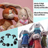 360 Pcs Large Plastic Safety Eyes and Noses 12-30mm Assorted Sizes with Washers for Crochet Big Stuffed Animals Needle Felting Crafts Dolls DIY, B...