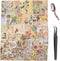 280Pcs Vintage Scrapbooking Supplies, Aesthetic Scrapbook Stickers Washi Paper Kit, Bullet Journaling Supplies Junk Stamping Planner Ephemera Coll...