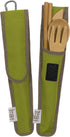 TO GO WARE Reusable Bamboo Utensil Travel Set | Includes Fork, Knife, Spoon, Chopsticks, & Carabiner Clip | Made from Sustainable Materials | Perf...