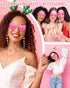 Heart Sunglasses for Women Heart Glasses with Heart Leg Rimless Sunglasses for Bachelorette Party Wedding Favors...