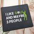 I Like Golf and Maybe 3 People Mouse Pad Funny Gift for Golfing Mouse Mat - Funny Golf Gift for Men, Golfer, Dad - Mousepad 9.5 Inch...