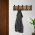 WEBI Rustic Coat Rack Wall Mount,Solid Wood Coat Hooks Wall Mounted Coat Hanger,16" Hole to Hole,Hook Rack Rail,5 Triple Hooks for Hanging Coats,J...