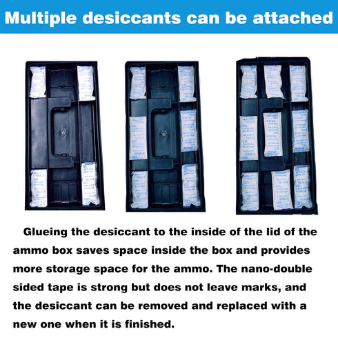 xcivi 12-Pack Ammunition Desiccant for Sheffield 12627, 12628,12629, 12630, 12632,12633, 12634 Field Box, Desiccant for Ammo Storage Can, Desiccan...