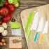 8 Pieces Wooden Kids Kitchen Knifes for Real Cooking Include Plastic Toddler Knife, Wood Kids Safe Knives, Potato Slicers, Serrated Edges Cooking ...