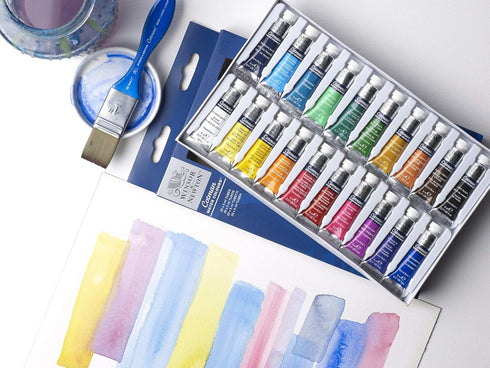 Winsor & Newton Cotman Watercolor Paint Set, 20 Colors, 5ml (0.17-oz) Tubes...