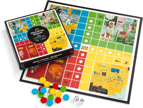 Galison Basquiat Ludo – Jean-Michel Basquiat Art Inspired Classic Ludo Board Game, 2-4 Players...