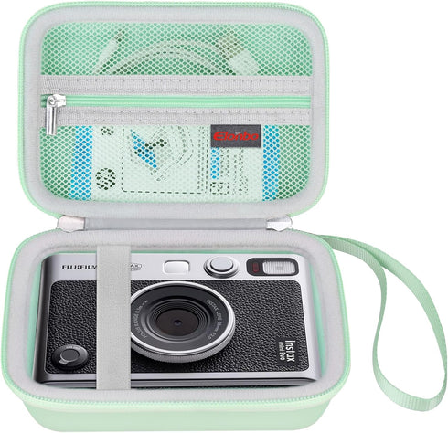 Camera Carrying Case Compatible with Fujifilm Instax Mini EVO Instant Camera, Camera Lens cover Photo Printer Travel Protective Storage Holder,Mes...