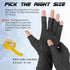 Qianyu Arthritis Compression Open-Fingertip Gloves for Men and Women Keep Hands Warm Rheumatoid Tendonitis Swelling Carpal Tunnel Pain Anti-Slip F...