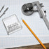 2 Pieces Carpenter Long Point Manual Pencil Sharpener with Plastic Lid 4 Holes Handheld Sharpener for Sketching, Charcoal, Colored Pencils (Transp...