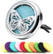 Car Diffuser Vent Clip 30mm Aromatherapy Essential Oil Automotive Diffuser Air Fresheners Vent Clips Car Accessories for Women Birthday Gifts (But...