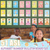 gisgfim 51Pcs ASL Alphabet Line Bulletin Board Set Sign Language Flash Cards ABC Number Learning American Sign Language Poster for Kid Toddler Cla...
