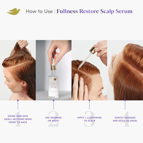 Dove Density Boost Fullness Restore Scalp Serum Scalp + Hair Therapy for Boosting Visible Hair Density, with Vitamin B3, Zinc and 0% sulfates, 2 o...