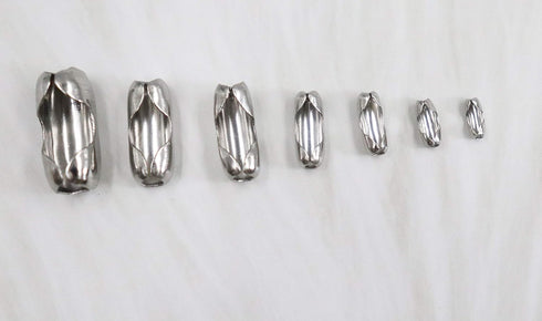 70 Pcs Chain Connector Clasp Stainless Steel Bead Ball Fastener for Keychain Necklace Bracelet Beaded Chain Repairing Fits for 1.6, 2, 2.4, 3.2, 4...