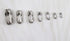 70 Pcs Chain Connector Clasp Stainless Steel Bead Ball Fastener for Keychain Necklace Bracelet Beaded Chain Repairing Fits for 1.6, 2, 2.4, 3.2, 4...