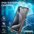 iPhone 15 Pro Max Case Waterproof, IP68 Waterproof Case for iPhone 15 Pro Max, iPhone 15 Pro Max Case with Kickstand, Impact Resistant TPU + PC Ca...