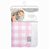 Trend Lab Pink Buffalo Check Flannel and White Faux Shearling Baby Blanket, 30 in x 40 in...