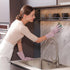 COOLJOB Large Reusable Rubber Dishwashing Cleaning Gloves for Kitchen Bathroom, Non-Slip Grippy Long Dish Washing Gloves with Flocked Cotton Liner...