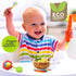 NutriChef Bamboo Baby Feeding Bowl - Wooden Infant Toddler Dish and Spoon Set w/Silicone Suction Base for Stay Put Eating, For Children Aged 4-72 ...