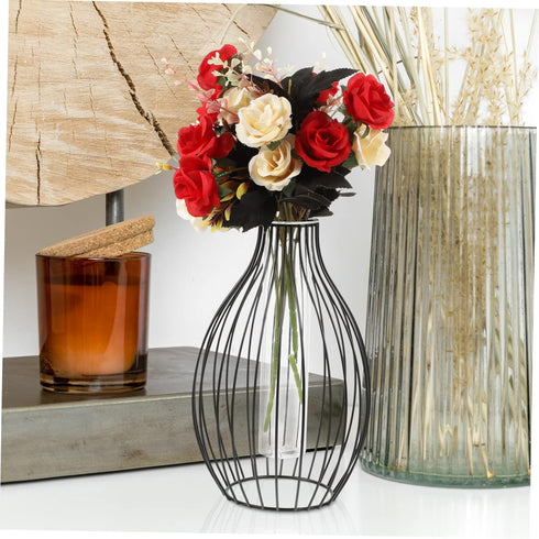 Lantern Vase Decoration Iron Art Plant Containers Plants Tube Vases Wedding Flower Vase Minimalist Flower Bottle Flower Display Holder Centerpiece...