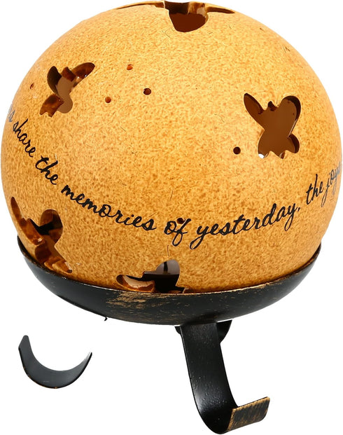 Pavilion - Comfort Candles - Grandmother - Includes Tea Light Candle and Stand, 5-1/2-Inch, Butterfly Pierced Round...