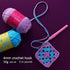 3 Pack Crochet Yarn with Crochet Hook - Worsted Medium Yarn for Crocheting - Easy-to-See Stitches Cotton-Nylon Blend Beginner Knitting Yarn for Ad...