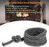 Stanbroil Wood Stove Gasket, 1/2" x 84" Graphite Impregnated Fiberglass Rope Seal and High-Temperature Cement Gasket Kit Replacement for Wood Stov...