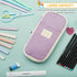 Sonuimy Large Capacity Pencil Case Pouch, Cute Aesthetic Big Capacity Zipper Pencil Cases Pen Portable Office Stationery Makeup Bag, Desk Organize...