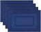 PIGCHCY Placemats,Washable Vinyl Woven Table Mats,Elegant Durable Placemats for Dining Table Set of 4 (18 x 12 inches, Navy Blue)...