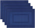 PIGCHCY Placemats,Washable Vinyl Woven Table Mats,Elegant Durable Placemats for Dining Table Set of 4 (18 x 12 inches, Navy Blue)...